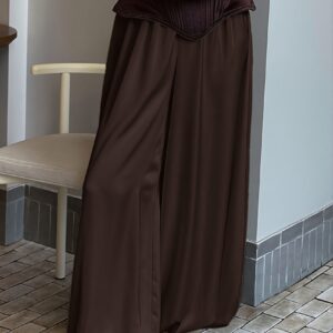 Satin Loose Harem Casual Pants