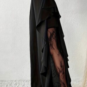 Irregular Split Lace Wide Leg Pants