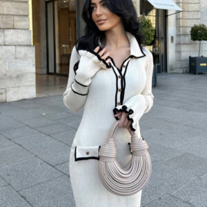 Knit Bodycon Elegant Maxi Dress